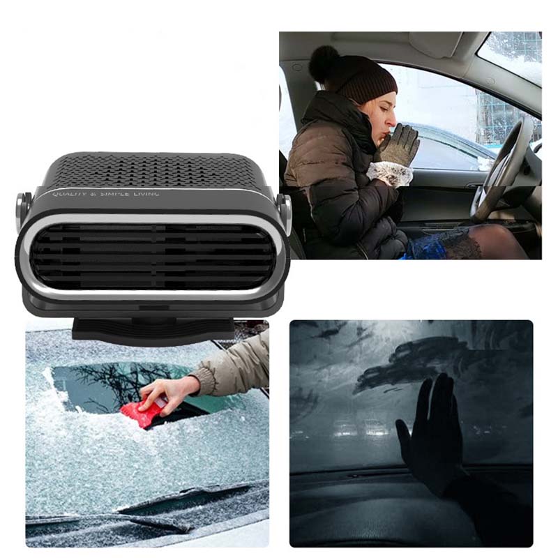 Universaali 2-in-1 autonlämmitin pyörivällä muotoilulla