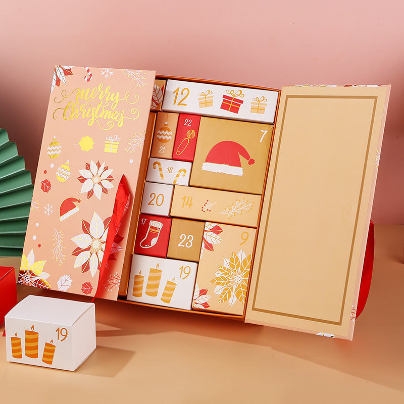 24 päivää yllätyksiä — Vaaleanpunainen marmorijoulukalenteri 2025