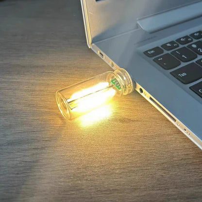 Kannettava kosketusohjattava lasipallo USB-yövalo
