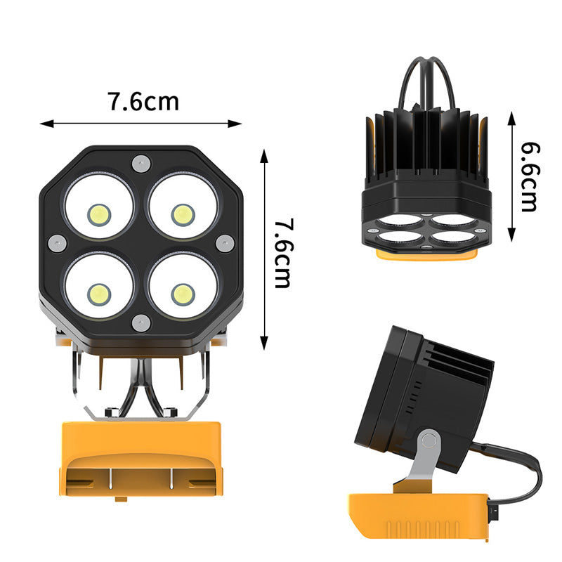 40 W kannettava 6000 lm LED-työvalo