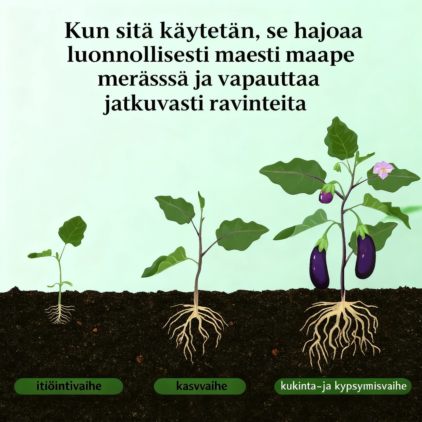 Langzaam vrijkomende meststof in tabletvorm voor planten