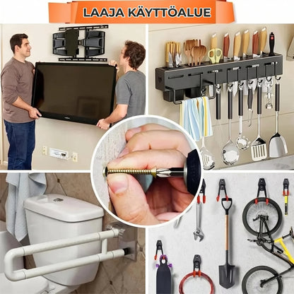 Laajenevat ruuviankkurit oven saranoille 60 kpl