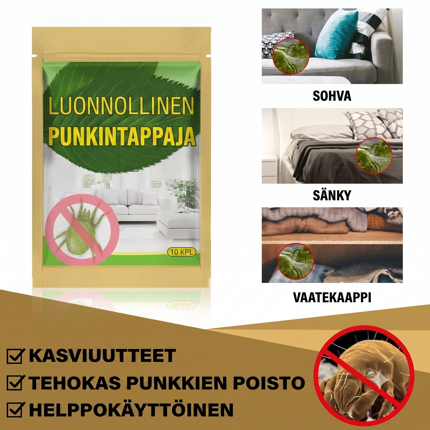 Kasvipohjainen punkkikarkotin