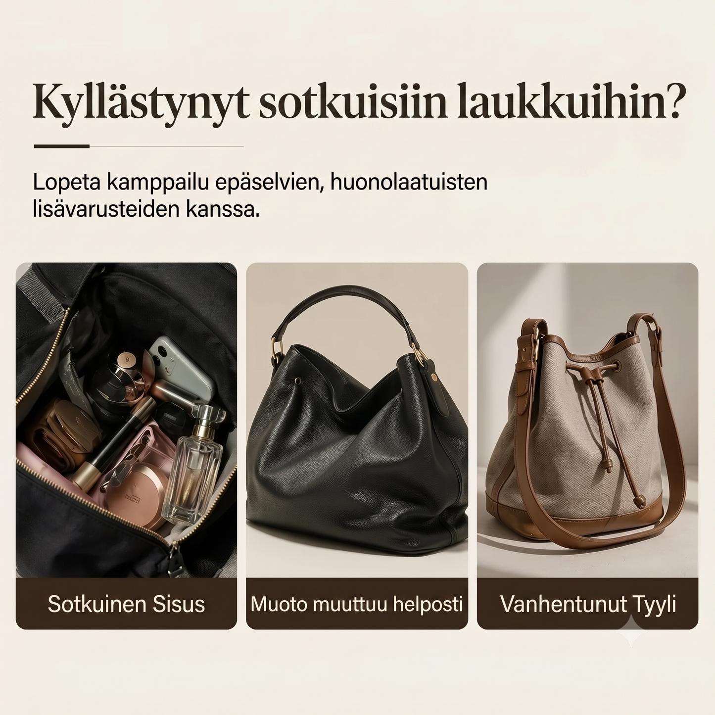 Naisten olkalaukku