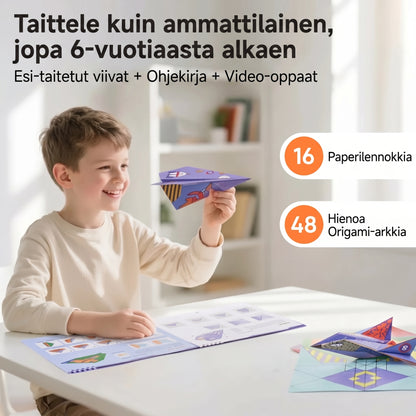 Paperilennokkien rakennussarja 10 mallilla