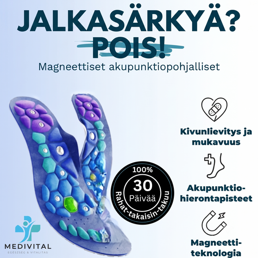 Medivital magneettiset akupainantapohjalliset