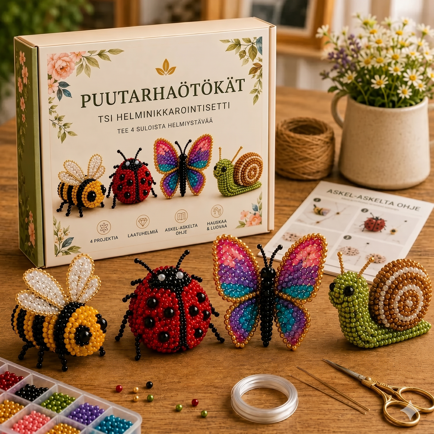 Helmisetti Eläinystävät – Loputonta luovaa askartelun iloa