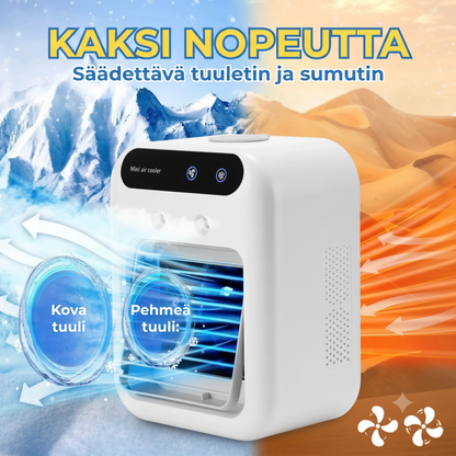 Kannettava 3-in-1 ilmastointilaite johdottomalla viilennyksellä ja raikkaalla ilmalla
