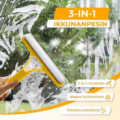 3-in-1 lasinpuhdistin suihkepullolla