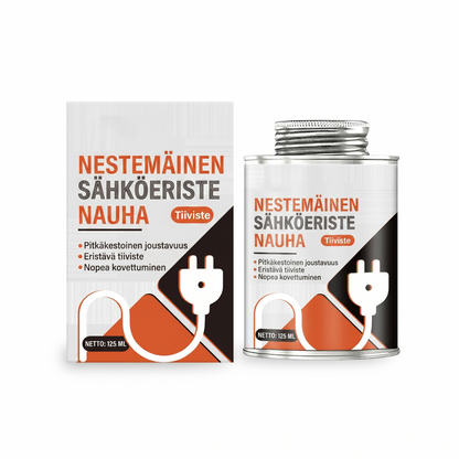 Nestemäinen sähköeristysteippi tiivisteaineena