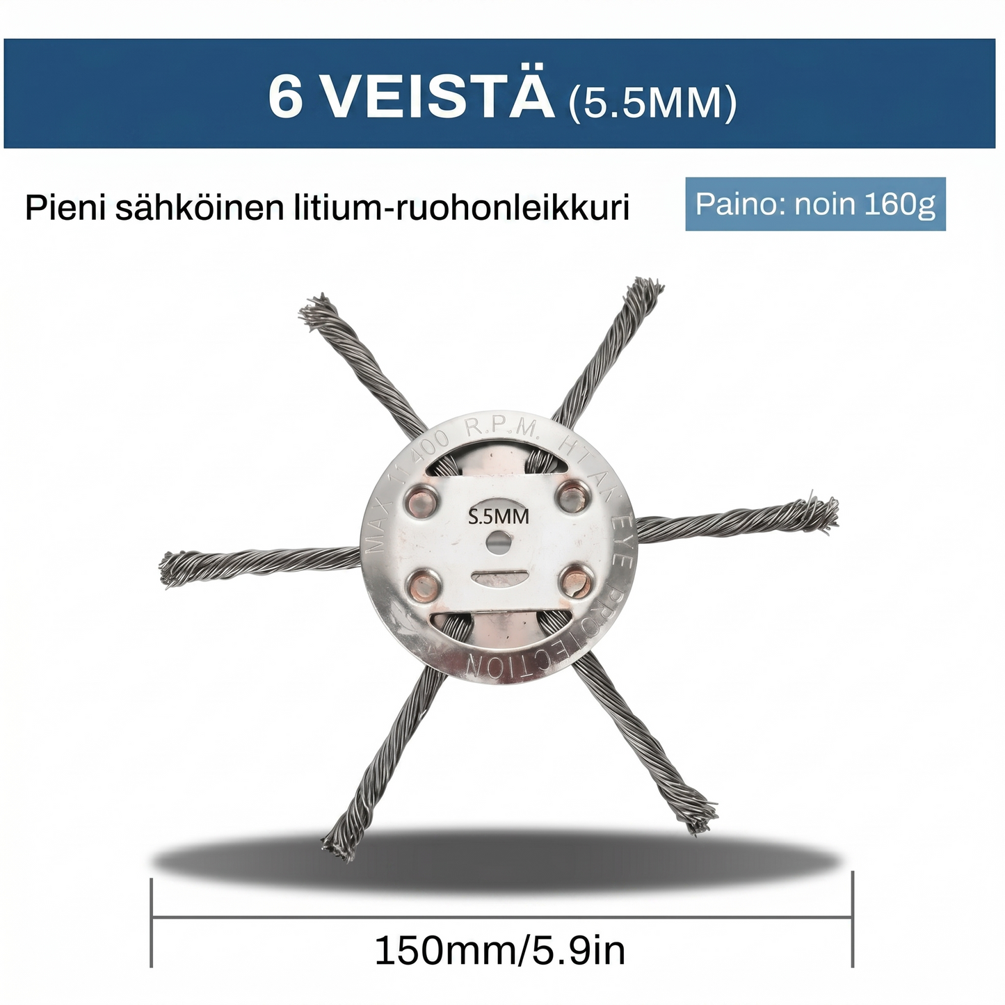 Vaihtopää siimaleikkuriin - teräslankainen ruohonleikkurin pää
