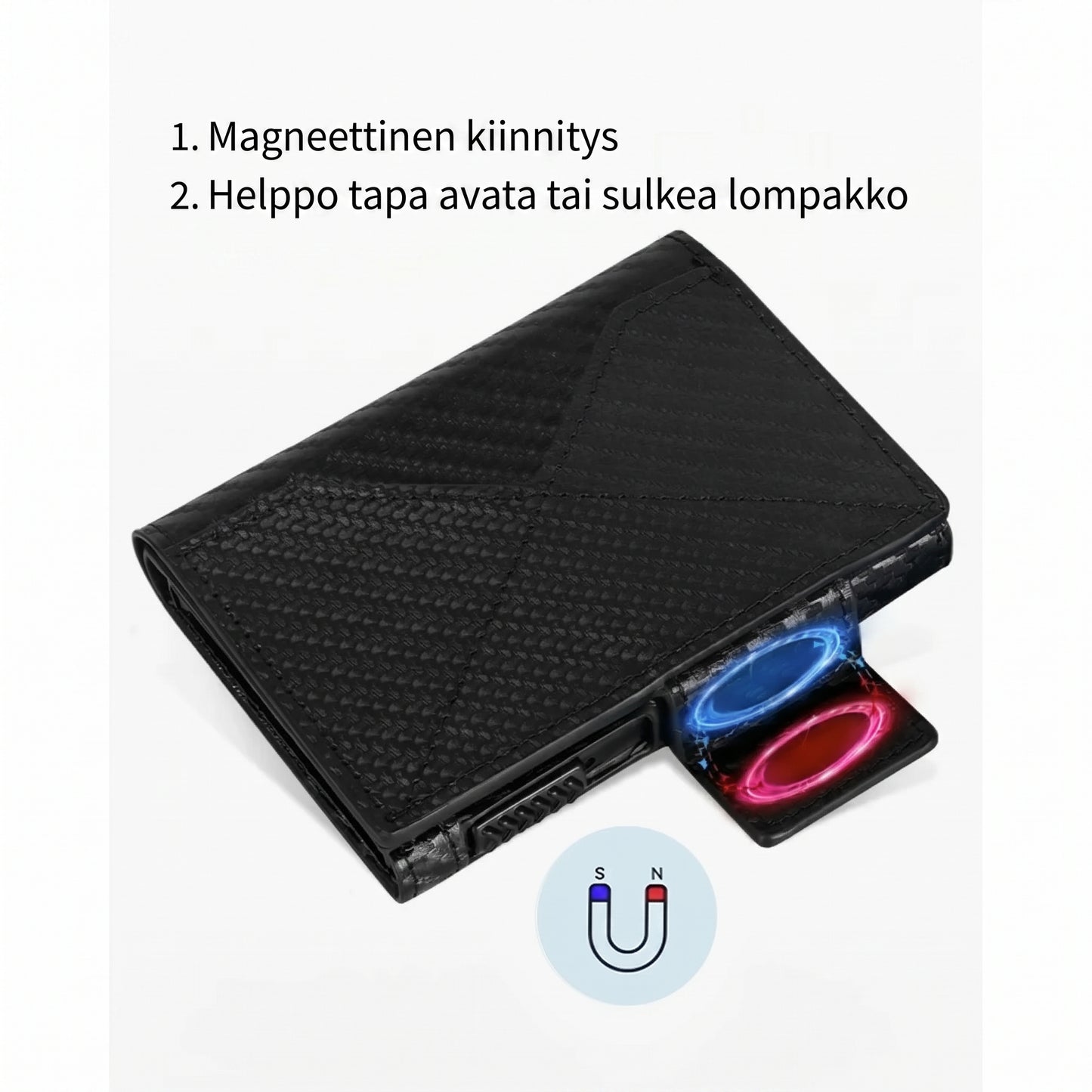 Ohut miesten lompakko RFID-suojauksella