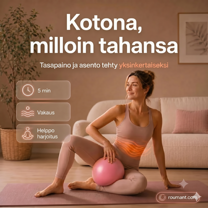 Pilatespallo 15 cm – räjähdyssuojattu, hunajakenno-antislip, kannettava