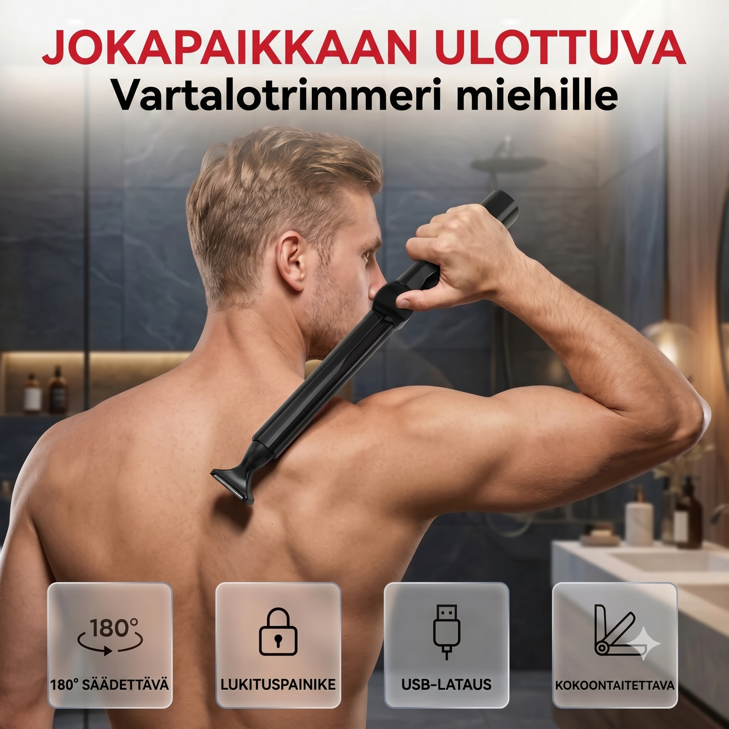 EasyReach sähköinen vartalotrimmeri