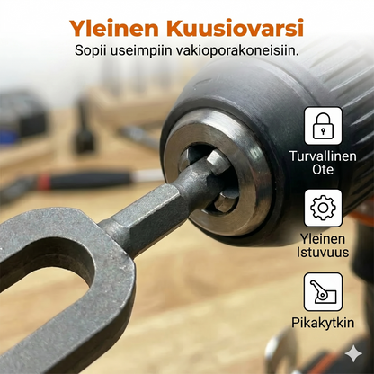 Sähköporan langanpujotustyökalu / langanvääntöbitti