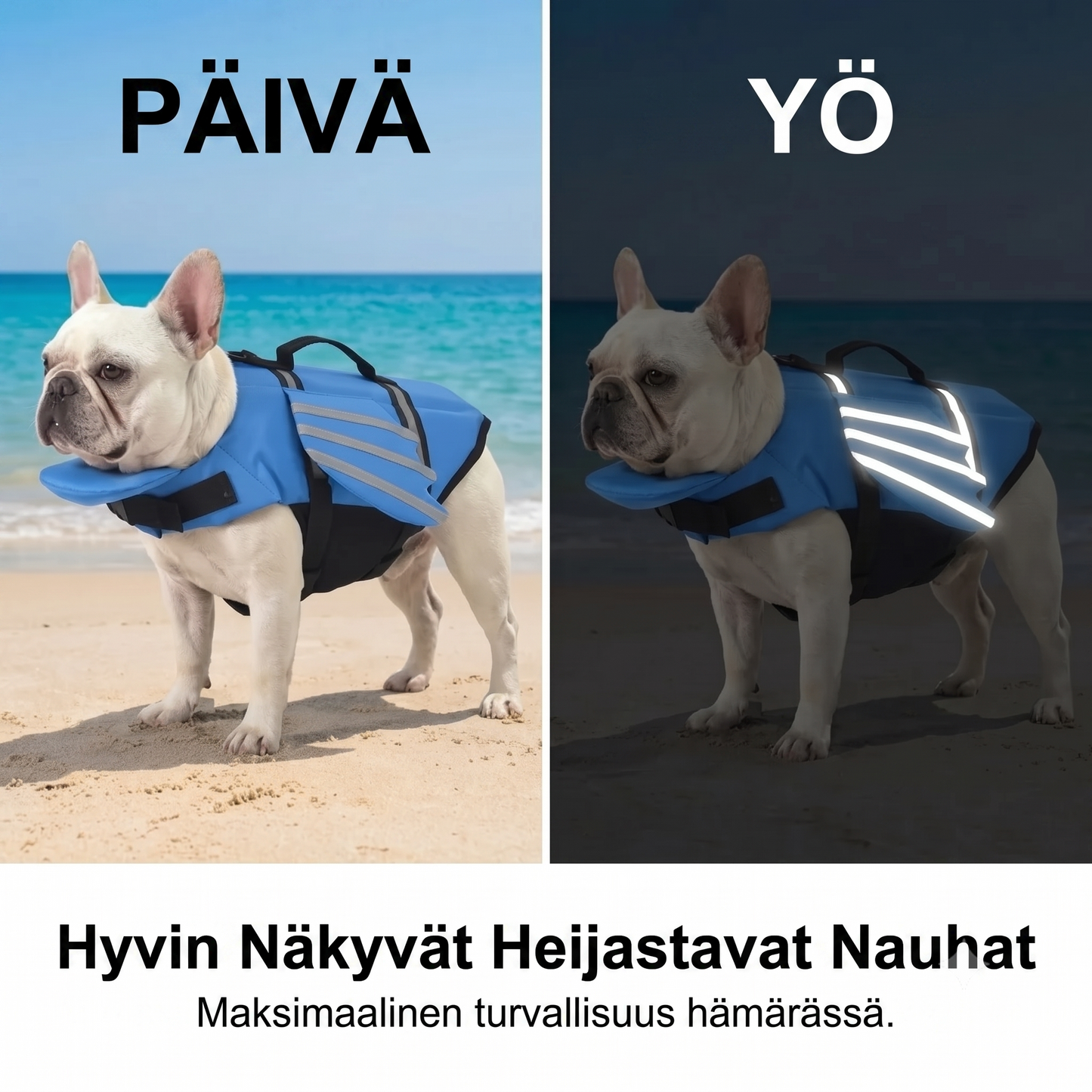 Koiran pelastusliivi enkelinsiivillä