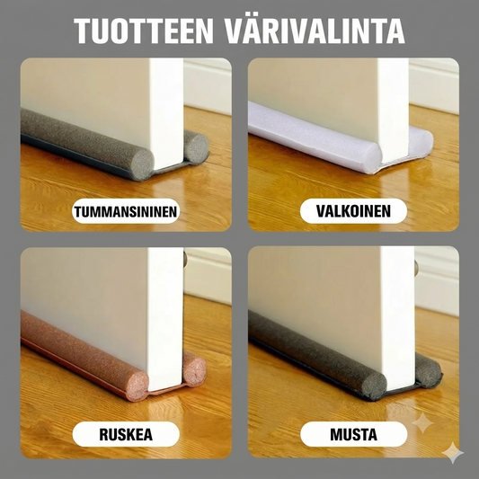 Ovenpohjan tiivistenauha estää hyönteisten, vedon ja melun pääsyn huoneeseen