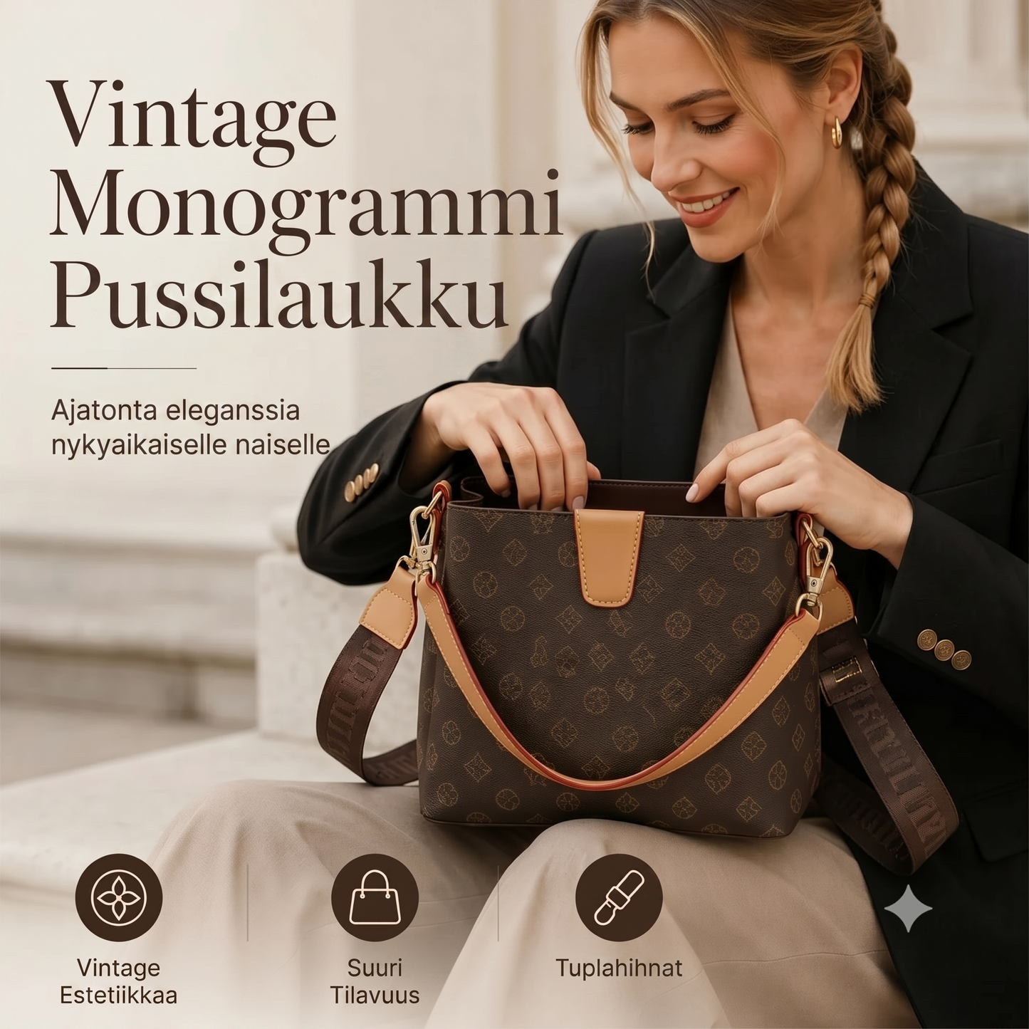 Naisten olkalaukku