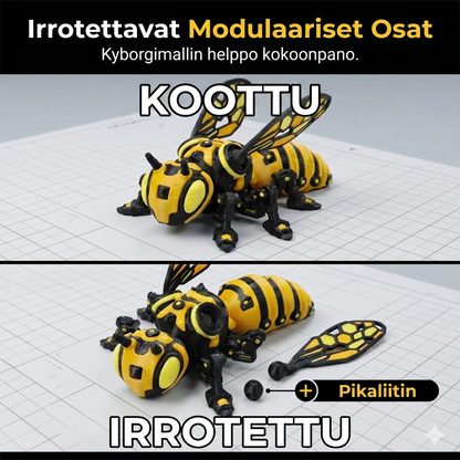 Tämä ei ole hyönteinen, tämä on mecha-hirviö! Purettavat nivelet, futuristinen muotoilu