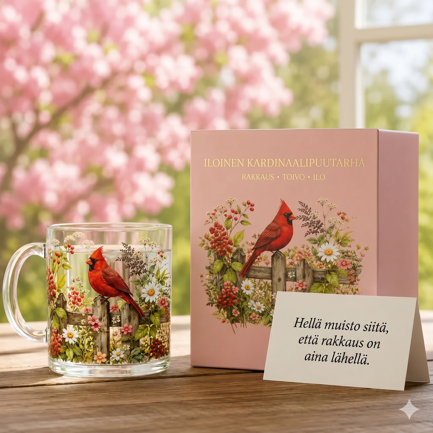 Kesäaamu - Tyylikkäät kolibri-juomalasit