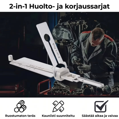Ruostumattomasta teräksestä valmistettu tiirikka ja avainkoodin lukija