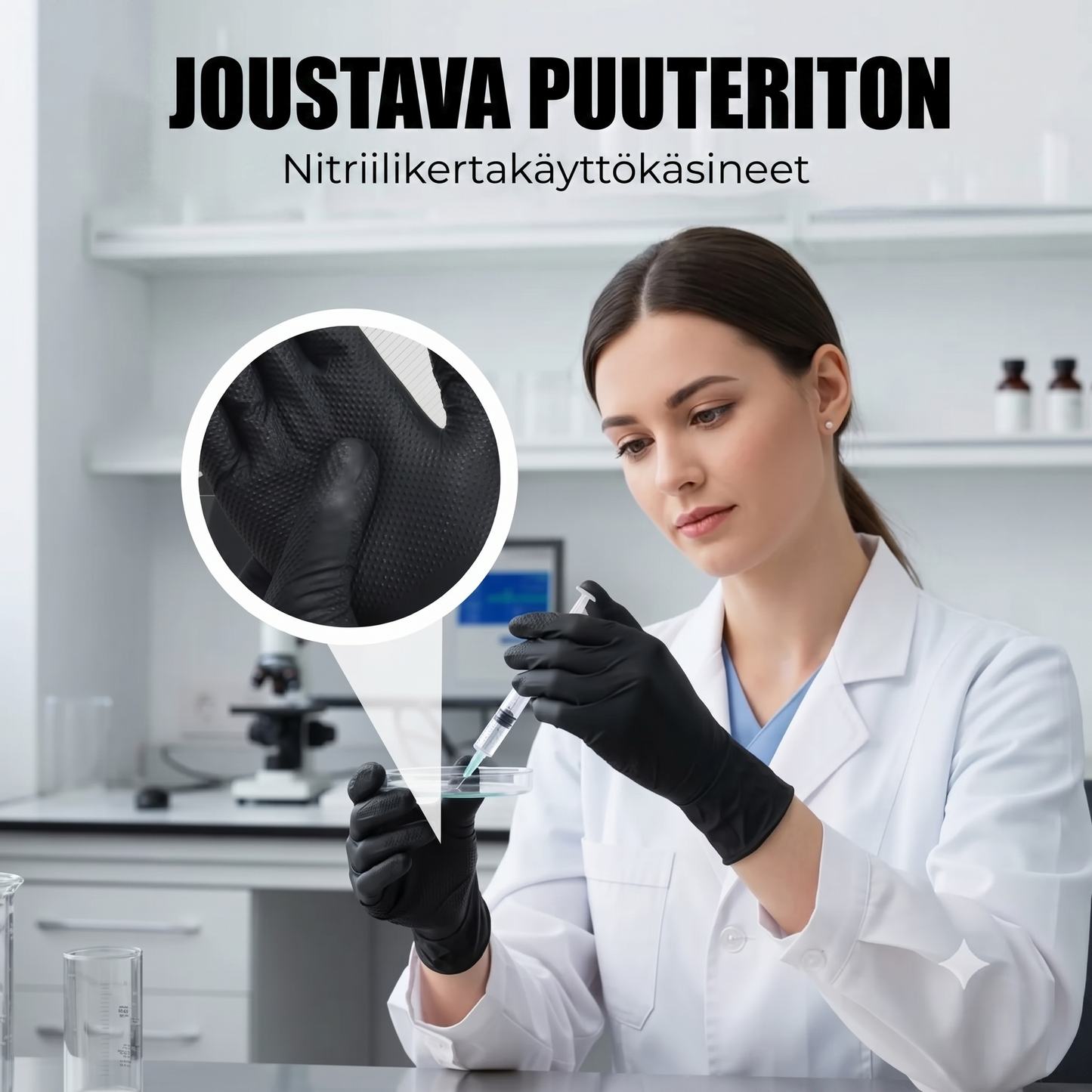 Nitriilikäsineet puuterittomat (100 kpl)