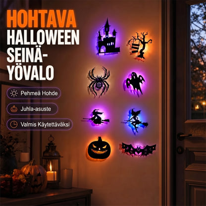 Pimeässä hohtavat Halloween-seinätarrat