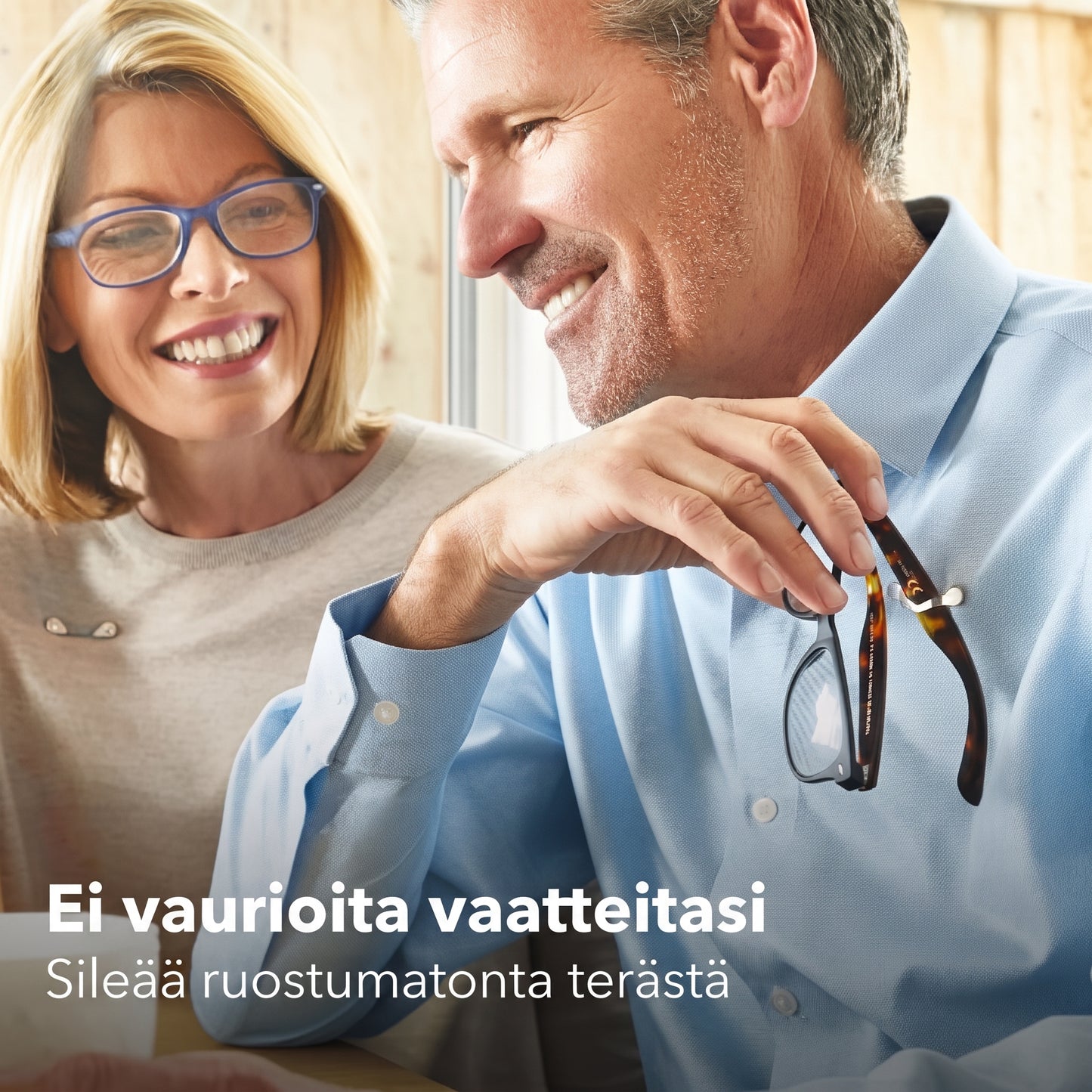 Magneettinen silmälasipidike vaatteille