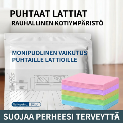 Monitehoiset lattianpesuarkit (100 kpl per pakkaus)