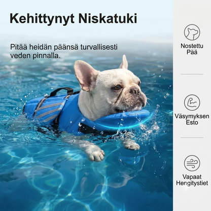 Koiran pelastusliivi enkelinsiivillä