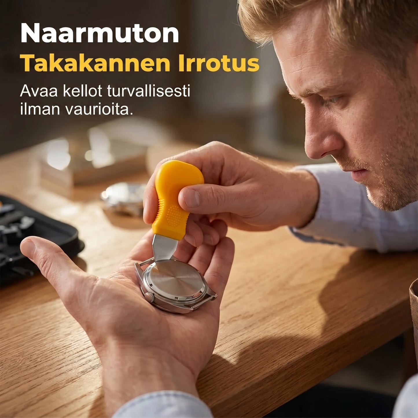 Kellonkorjaussarja rannekkeen ja pariston vaihtamiseen