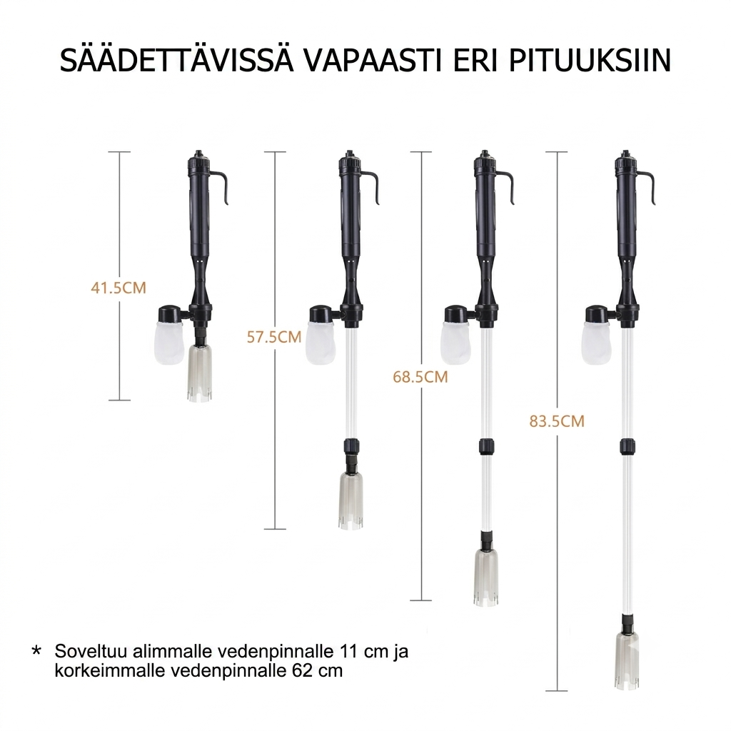 Langaton akvaarion pohjanimuri