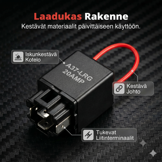 Auton releiden testisarja käynnistyskaapeleilla