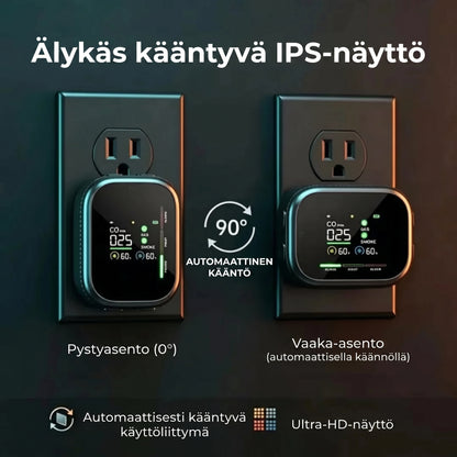 6-in-1 älykäs turvailmaisin CO-kaasulle ja savulle