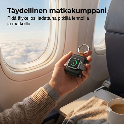 Kompakti magneettinen 1200 mAh:n älykellon varavirtalähde avaimenperällä