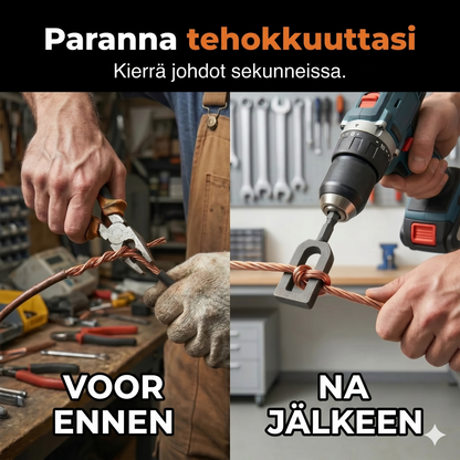 Sähköporan langanpujotustyökalu / langanvääntöbitti