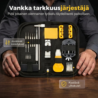 Kellonkorjaussarja rannekkeen ja pariston vaihtamiseen