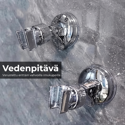 Imukupilla varustettu suihkupään pidike