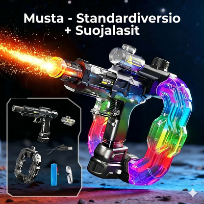 Sateenkaaren lailla loistava vesipyssy