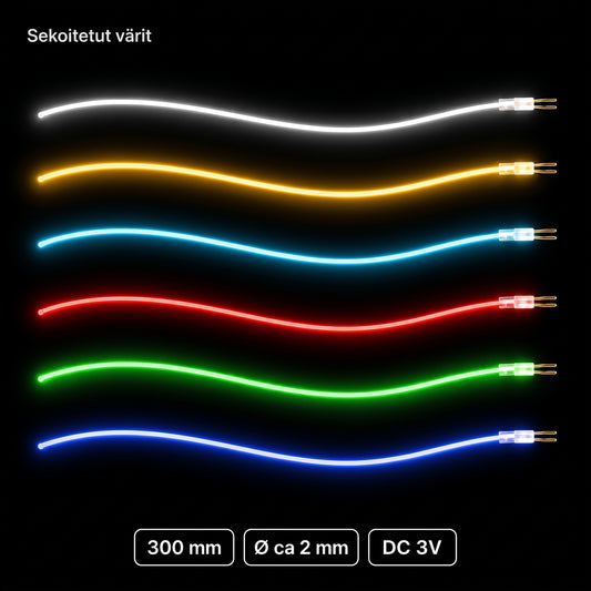 LumiNoodles leikattavat joustavat LED-filamentit