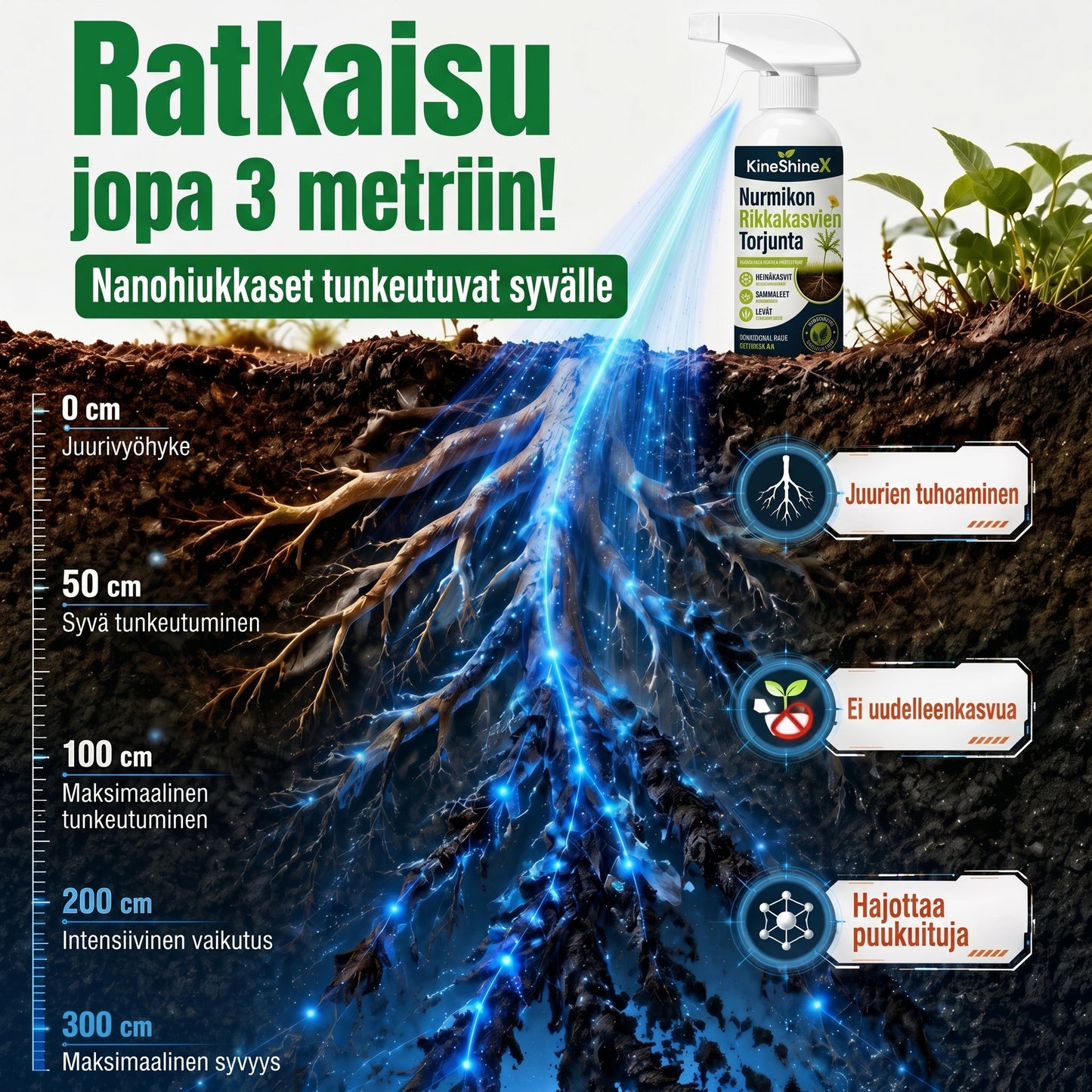 Rikkaruohonpoistaja puutarhaan