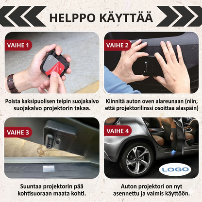 Auton logoprojektori – valaise sisäänastumisesi tyylikkäällä logolla