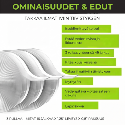 Itsekiinnittyvä silikoniteippi