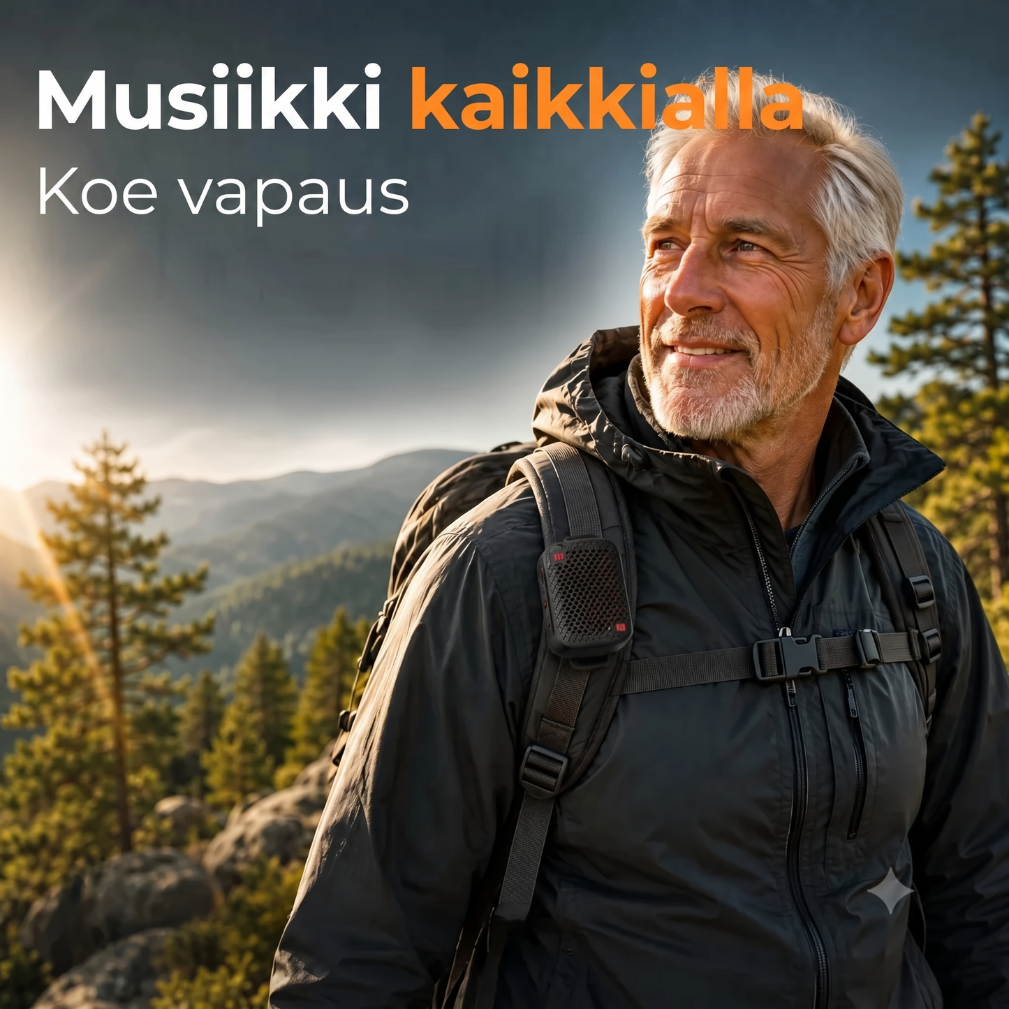 Bluetooth-kaiutin magneettipidikkeellä