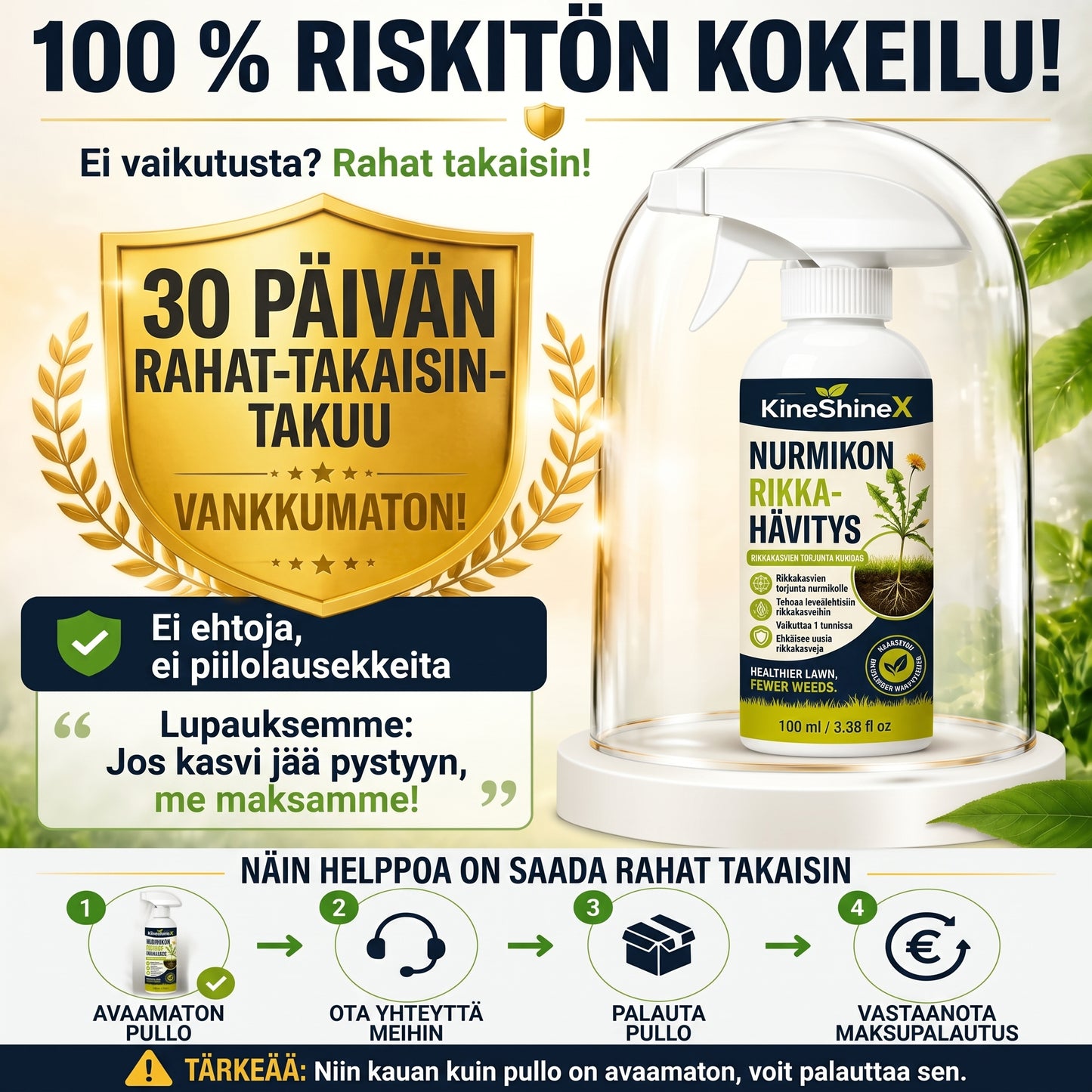 Rikkaruohonpoistaja puutarhaan