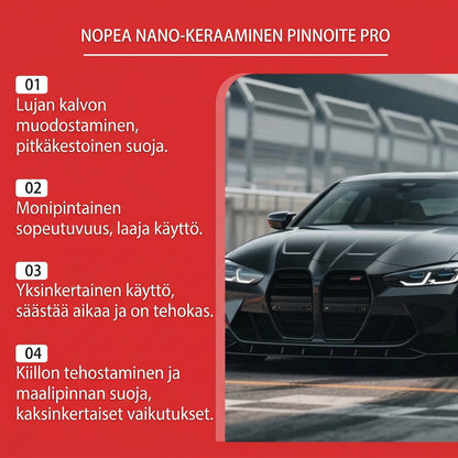 Nanokeraaminen korkeakiiltoinen auton viimeistelysuihke