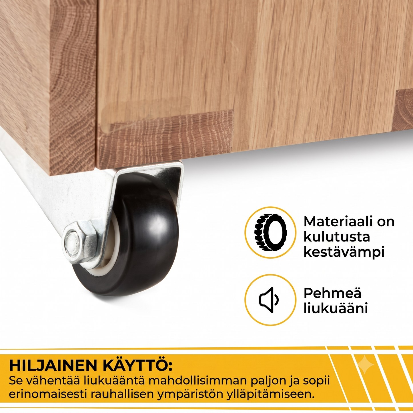 Sarja 2 kääntyvää pyörää