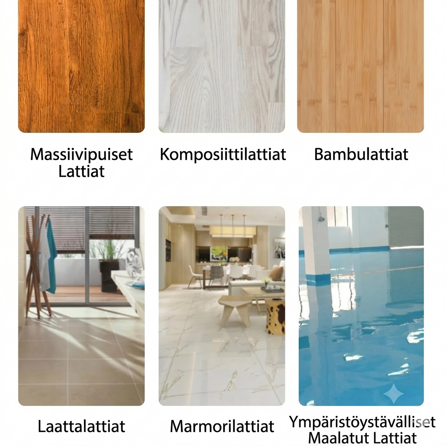 Monitehoiset lattianpesuarkit (100 kpl per pakkaus)
