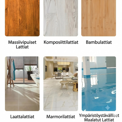 Monitehoiset lattianpesuarkit (100 kpl per pakkaus)