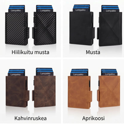 Ohut miesten lompakko RFID-suojauksella